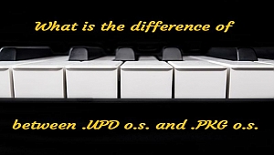 What is the difference between Korg Os file UPD and PKG?