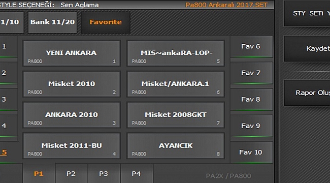 PA2X-PA800 ANKARALI 2017 SET