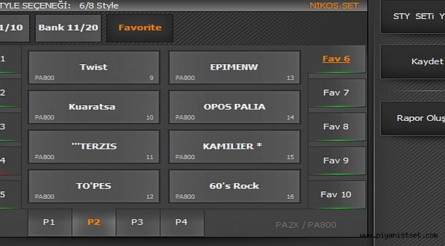 PA2X-PA800 NIKOS GREEK SET