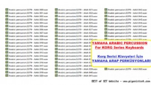 Yamaha Arabic Percussions For Korg Series Keyboards - Buradan Bedava İndir - Free Download Here