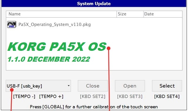 Korg Pa5x New OS 1.1.0 Released - Korg Pa5x Yeni OS 1.1.0 Yayımlandı (YENİLİKLER)