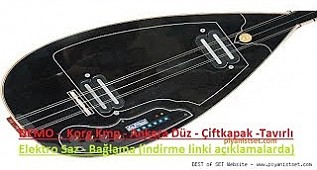 DEMO - Korg Kmp - Ankara Düz-Çiftkapak-Tavırlı Elektro Saz - Bağlama