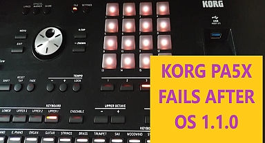Korg pa5x Serious problem watch before you buy it.